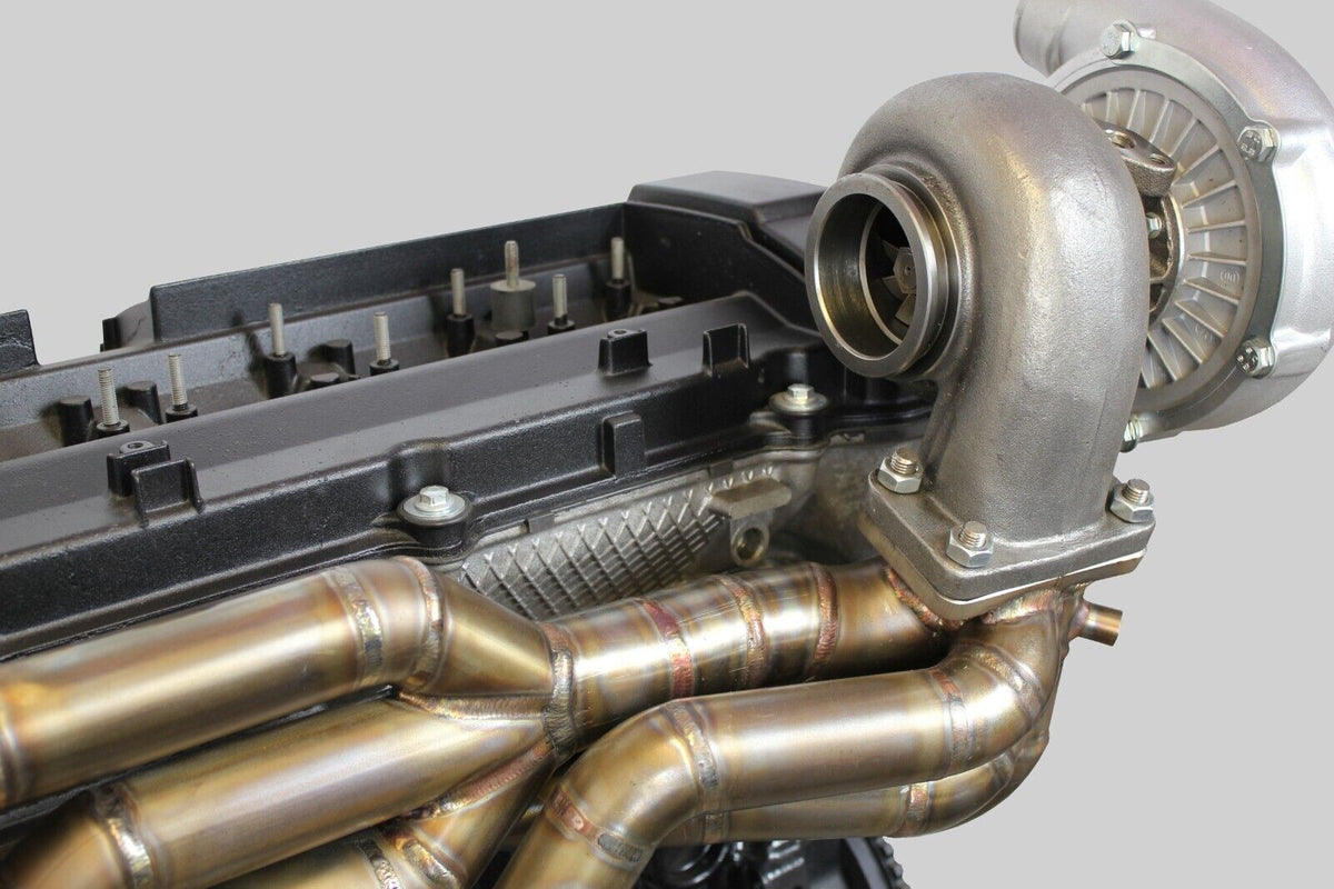 Colector de escape turbo tubular de acero inoxidable para BMW M50 M52, montaje superior T3 Twin Scroll E36 FTWL
