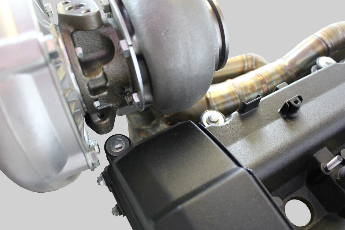 Colector de escape turbo tubular de acero inoxidable Top Mount T3 E36 sin wastegate FTWL para BMW M50 M52
