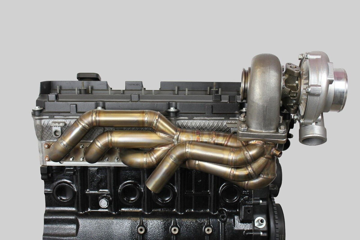 Colector de escape turbo tubular de acero inoxidable Top Mount T3 E36 sin wastegate FTWL para BMW M50 M52