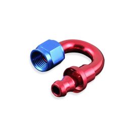 Conector AN10 de presión de 180" rojo