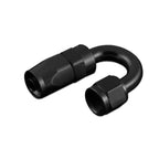 AN8 180° Swivel Fitting Black