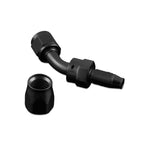 AN10 45° Swivel Fitting Black