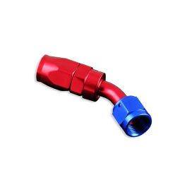 Conector AN8 giratorio de 45° rojo