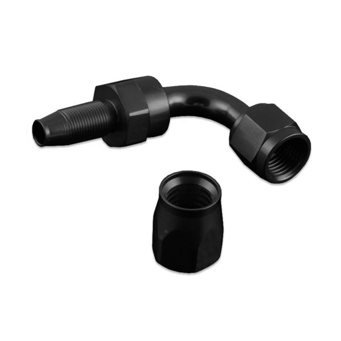 Black 90° AN16 swivel fitting