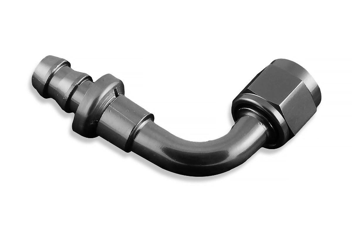 Racor push on 90° AN6