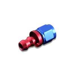 Conector AN8 de presión, color rojo.