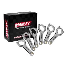 Manley 14018-6 H-beam forged rods for Nissan RB30E/T