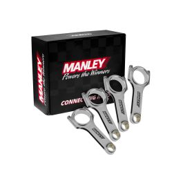 Forged rods Manley 14020-4 H-beam for Mitsubishi Lancer EVO 3-9 4G63T Eclipse GST/GSX 7 Bolt 4G63T 1992.5-1999 22mm Pin - .237"/ 6mm longer