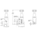Válvula de ajuste de proporción de reparto de frenada con control de perilla Wilwood 260-8419 - Puertos NPT de 1/8