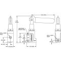 Válvula de ajuste de reparto de frenada con control de palanca Wilwood 260-15832 - Puertos M10x1