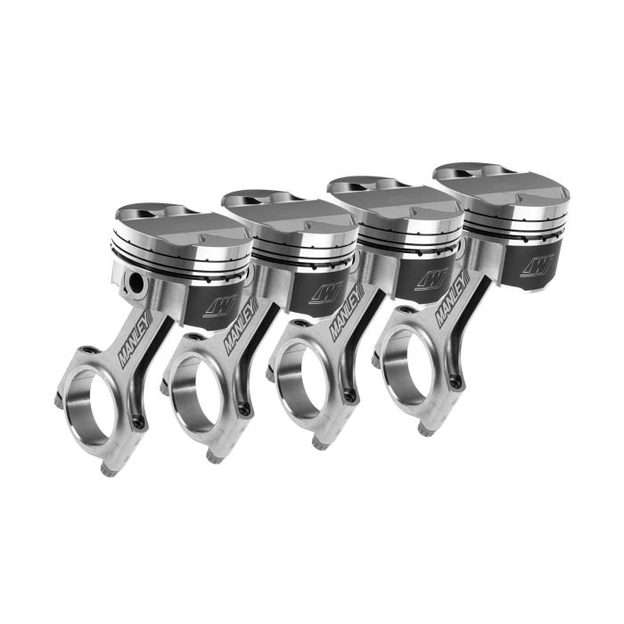 Wiseco Forged Pistons + Manley Rods for Mazda Miata MX-5 Protege 1.8l 16V BP 84.00mm +1.0mm Size CR 10.03