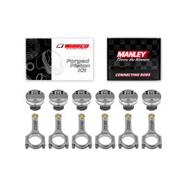 Forged pistons Wiseco + rods Manley for Toyota Supra 2JZGTE 3.0l 24V 93-98 86.5mm CR 8.39:1