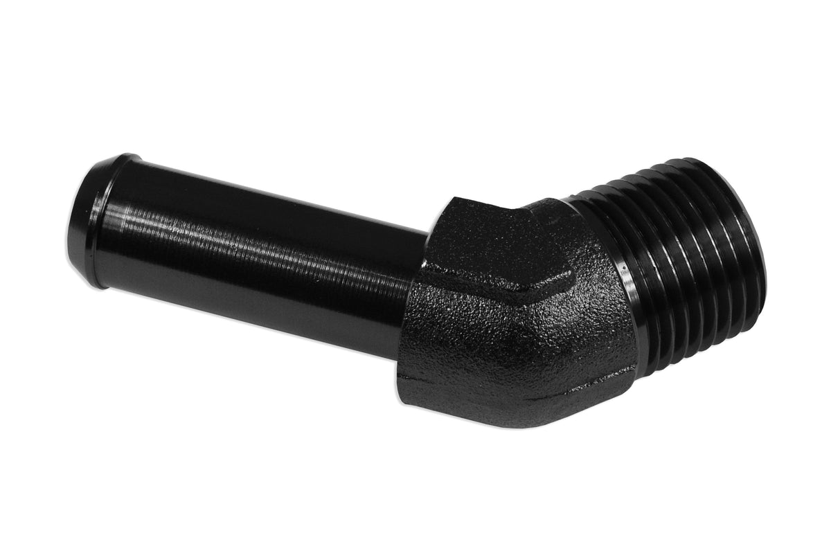 Racor 45° 1/2 NPT a espiga de 5/8"