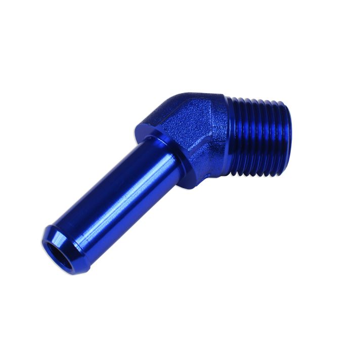 45' 1/2 NPT connector to 5/8" blue nipple