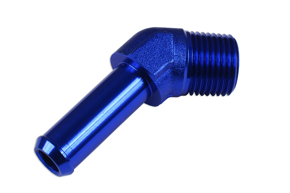 Racor 45° 1/2 NPT a espiga de 5/8"