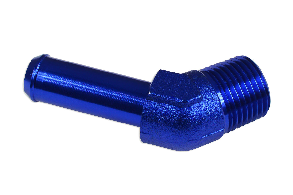 Racor 45° 1/2 NPT a espiga de 5/8"