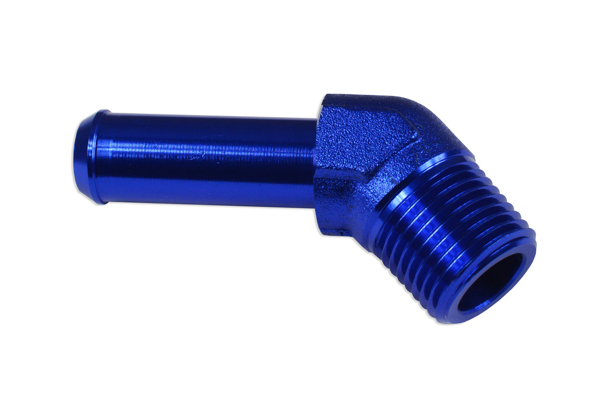 Racor 45° 1/2 NPT a espiga de 5/8"