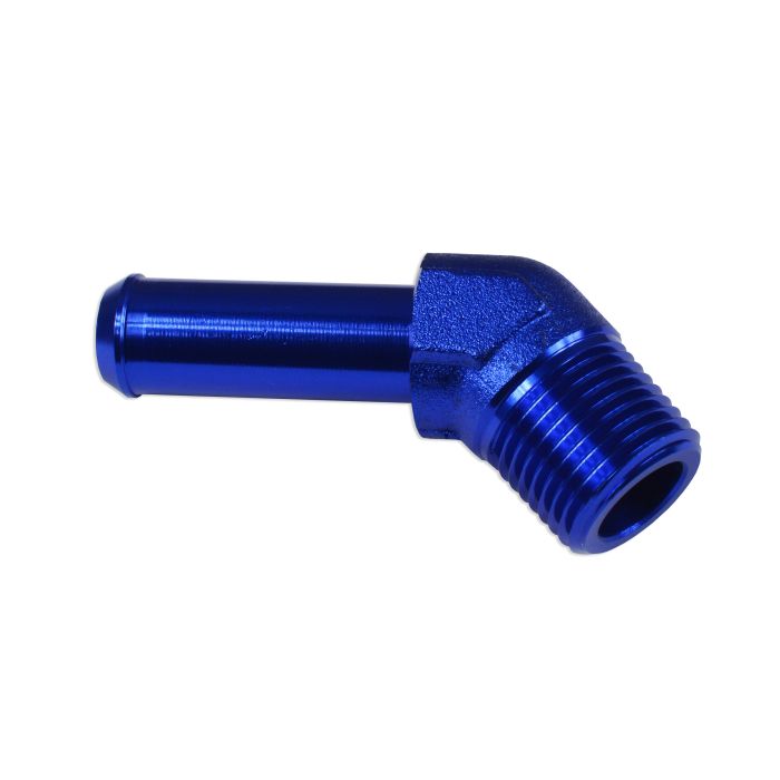 45' 1/4 NPT connector to 3/8" blue nipple