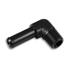 90° 1/2 NPT connector to 5/8" black nipple