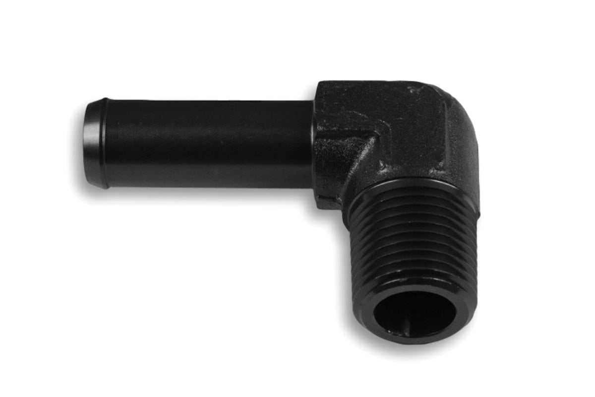 Racor 90° 1/8 NPT a espiga de 1/4"
