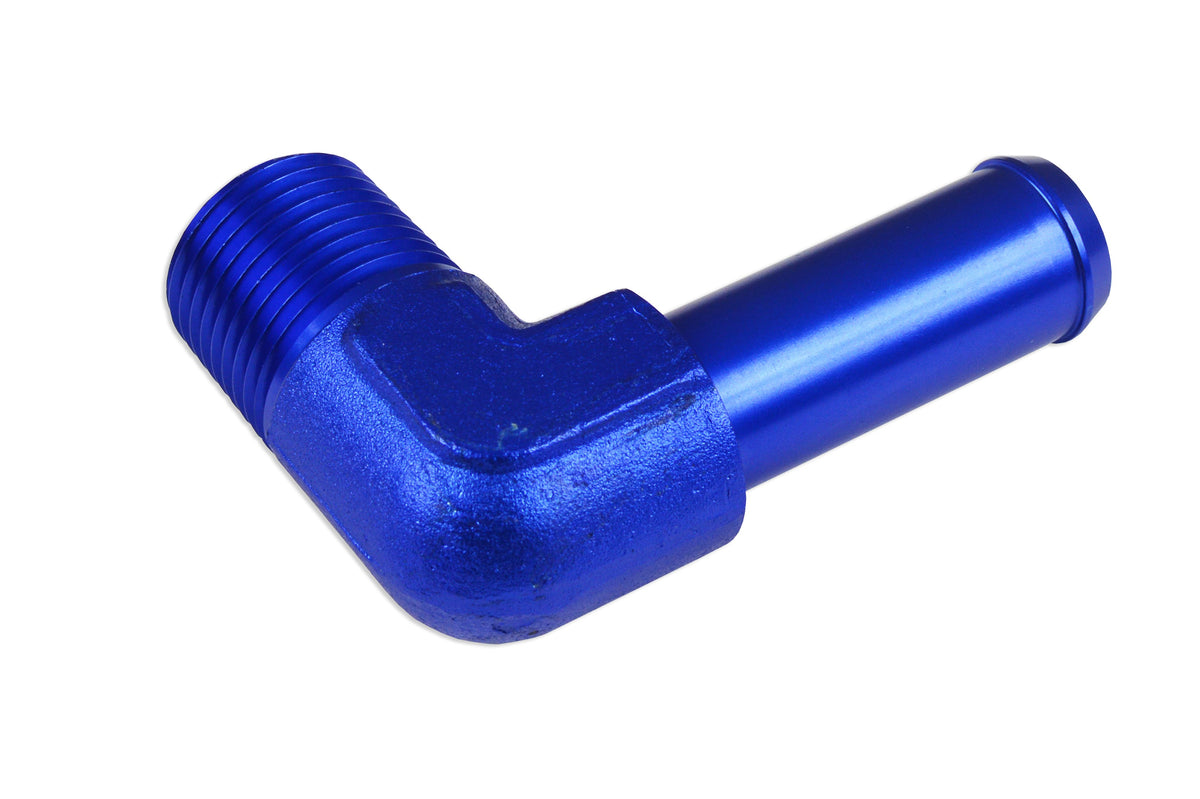 Racor 90° 1/8 NPT a espiga de 1/4"