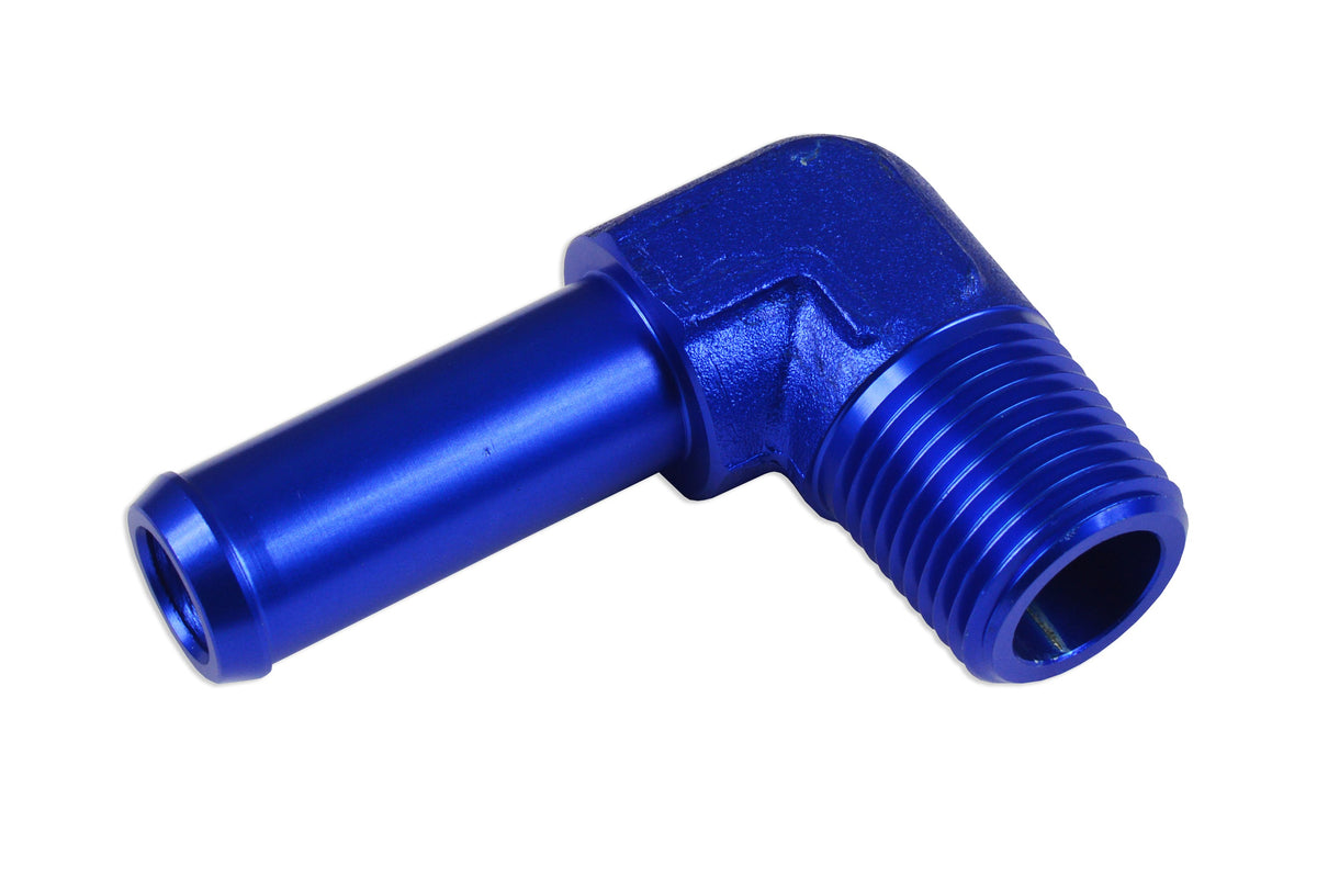 Racor 90° 1/8 NPT a espiga de 1/4"