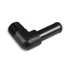 90° 3/8 NPT to 1/2" nipple connector black