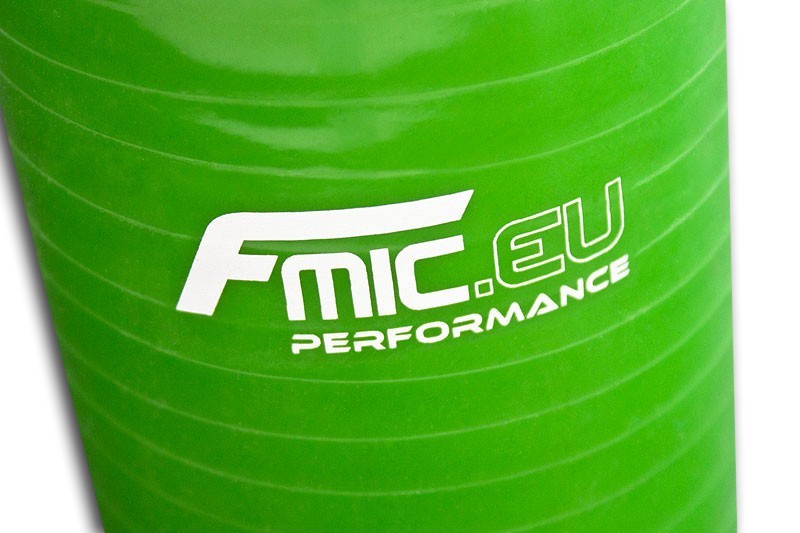 Manguito de silicona recto 54 mm verde 10 cm