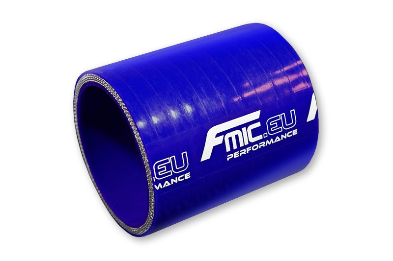 Manguito de silicona recto 65 mm azul 5 cm
