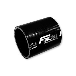 Straight silicone Coupler 76mm Black standardowy 7,6cm