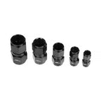 AN6 female - black female connector