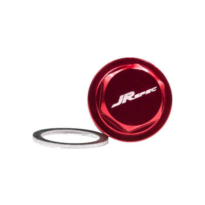JRspec Magnetic Oil Drain Plug M18x1.25 Opel Red