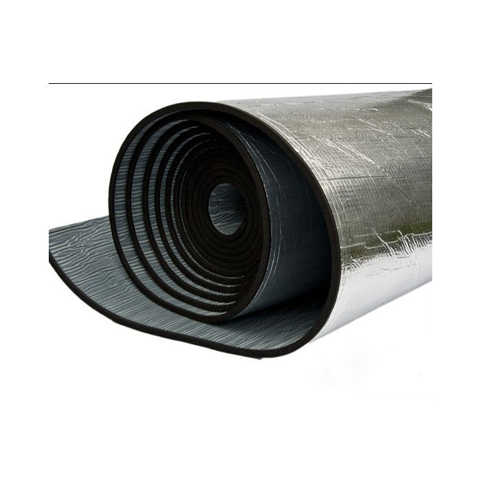 13mm acoustic-thermal mat with aluminum layer (100 cm x 100 cm)