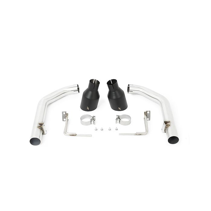 Mishimoto MMEXH-MUS8-15ARBK Race Rear Exhaust Black Tips for Ford Mustang GT 15-17