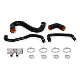 Mishimoto MMHOSE-MUS8-15LBK Silicone Lower Rad Hose for Ford Mustang GT 15-17 Black