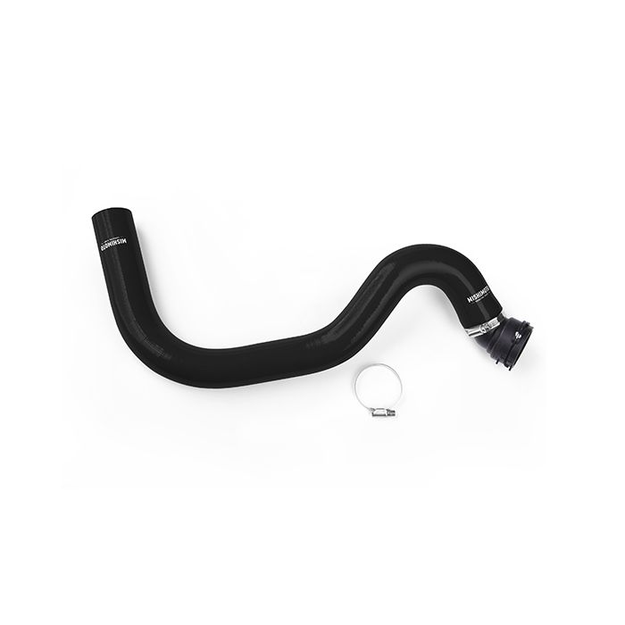 Mishimoto MMHOSE-MUS8-15UBK Silicone Upper Radiator Hose for 15-17 Ford Mustang GT, Black.