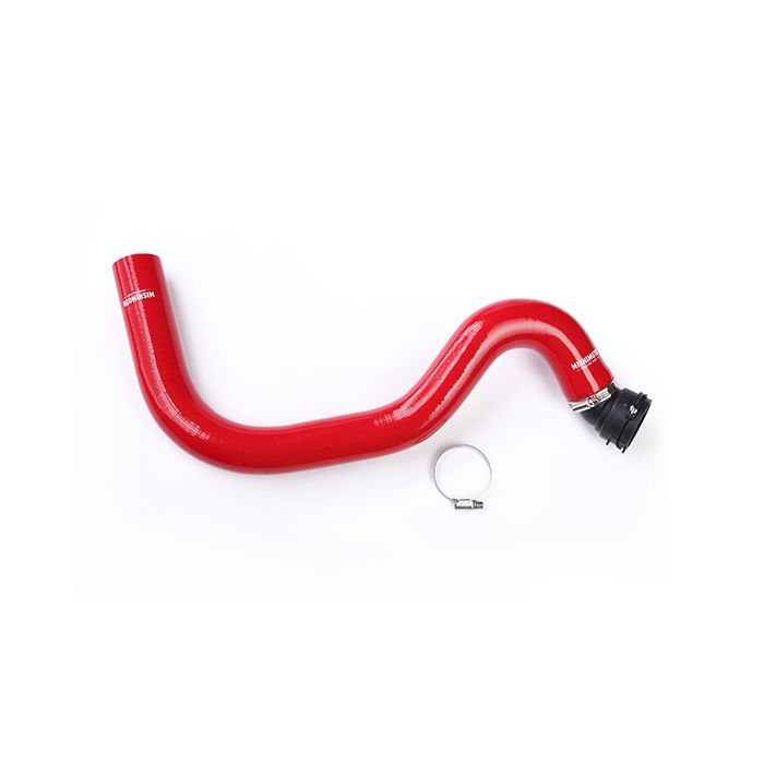 Mishimoto MMHOSE-MUS8-15URD Silicone Upper Radiator Hose for 15-17 Ford Mustang GT, Red