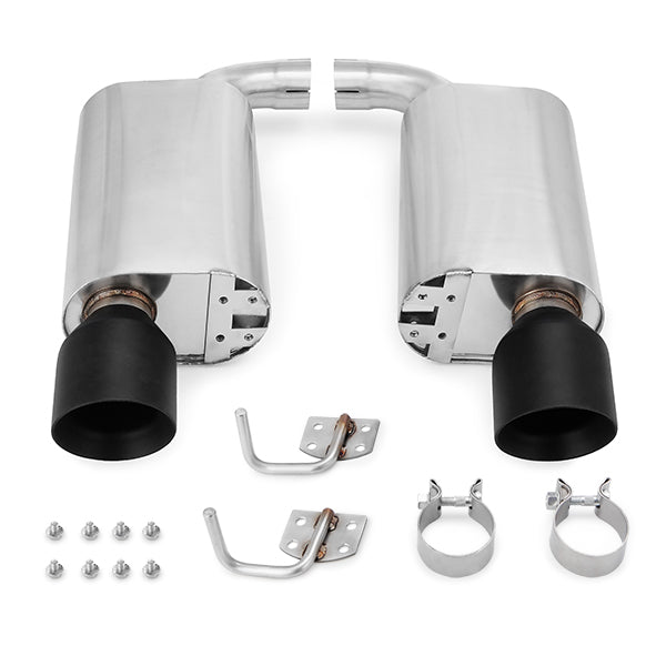 Mishimoto MMEXH-MUS8-15ASBK Axle-back Street con salidas negras para Ford Mustang GT 15-17