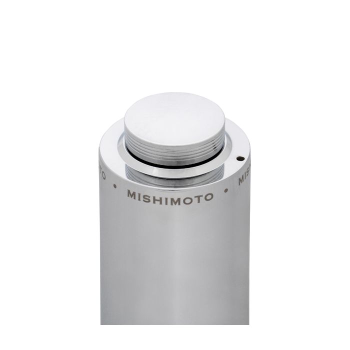Depósito de refrigerante de aluminio Mishimoto MMRT-CA, color plata.