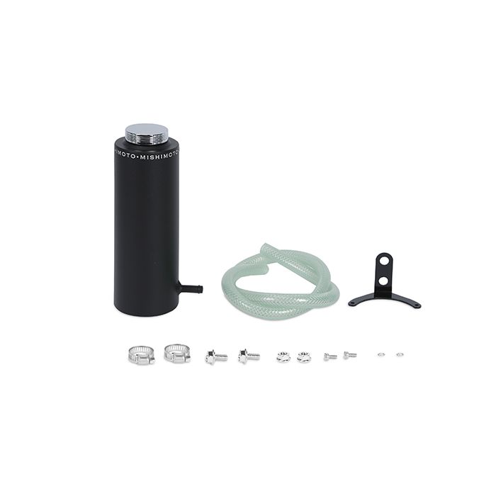 Mishimoto MMRT-CAWBK Aluminum Coolant Reservoir, Wrinkle Black.