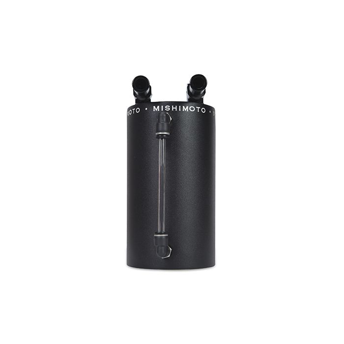 Depósito de recuperación de aceite de aluminio Mishimoto MMOCC-LAWBK - Negro arrugado grande