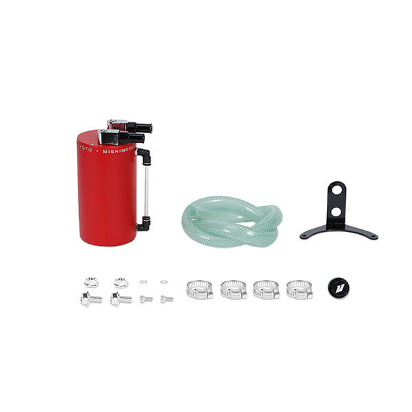 Catch can de aceite de aluminio Mishimoto MMOCC-LAWRD - grande rojo arrugado