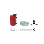 Mishimoto MMOCC-LAWRD Aluminum Oil Catch Can - Large Wrinkle Red