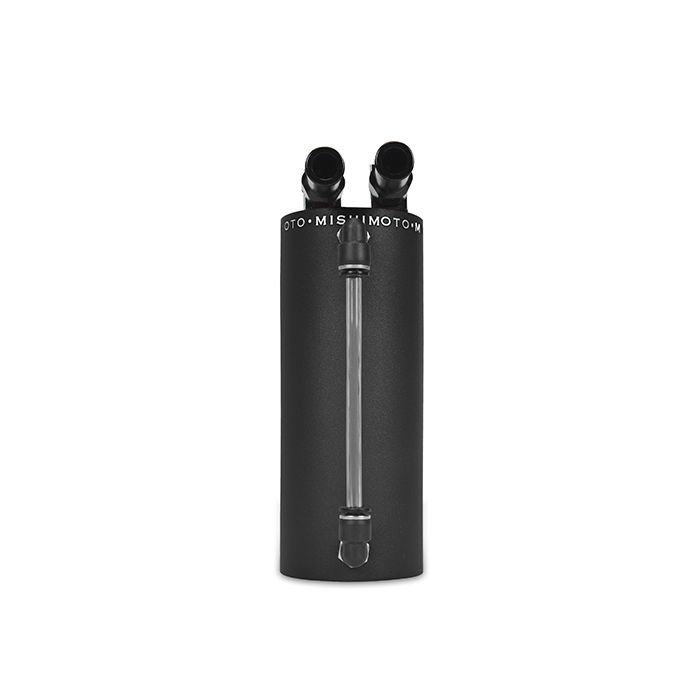 Depósito de recogida de aceite de aluminio Mishimoto MMOCC-SAWBK - Negro con pequeñas arrugas