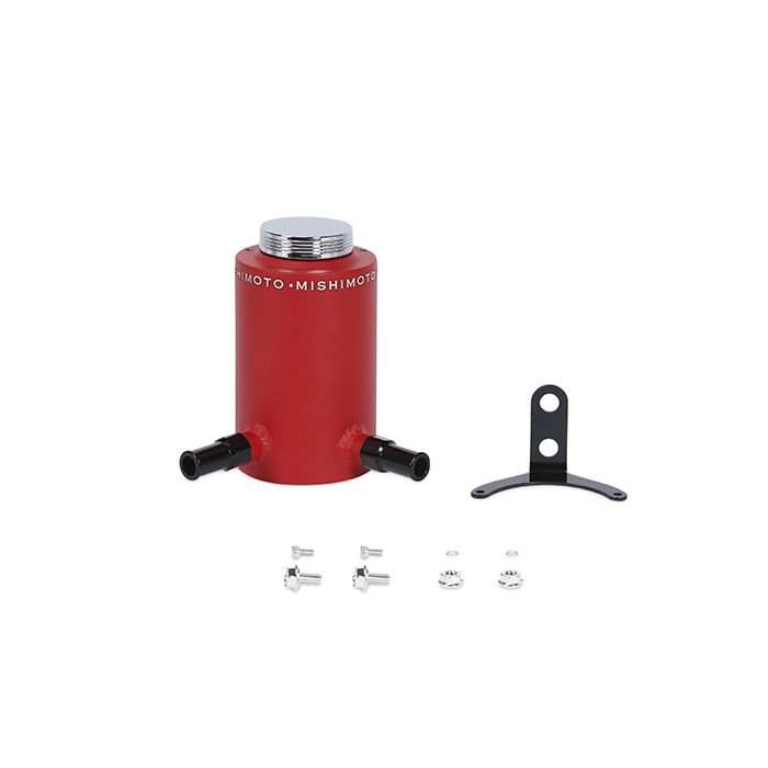 Mishimoto MMRT-PSAWRD Aluminum Power Steering Reservoir, Wrinkle Red.