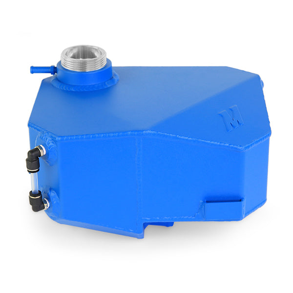 Mishimoto MMRT-RS-16EWBL Ford Focus RS 16-18 Expansion Tank, Blue with textured finish and nitrous oxide.
