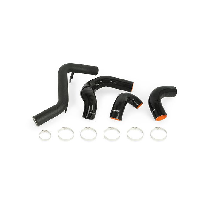 Mishimoto MMICP-FOST-13KWBK Intercooler Piping Kit for Ford Focus ST 13-18, Wrinkle Black