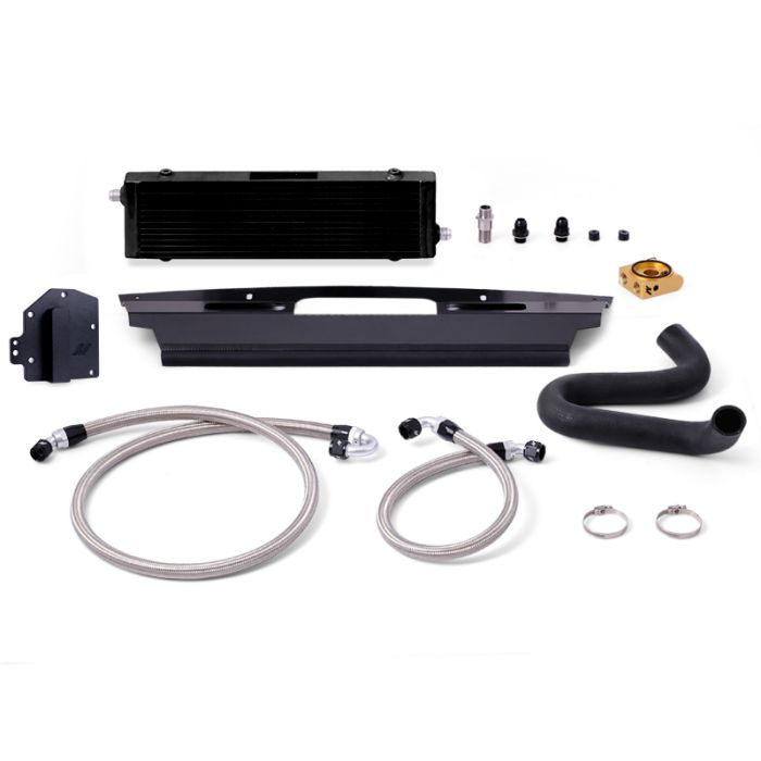 Mishimoto MMOC-MUS8-15TBKRHD Thermostatic Oil Cooler Kit for 15-17 Ford Mustang GT RHD Black