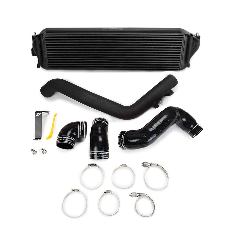 Kit de intercooler Mishimoto MMINT-CTR-17KBKWBK para Honda Civic Type R 17+ negro con tubos en negro arrugado