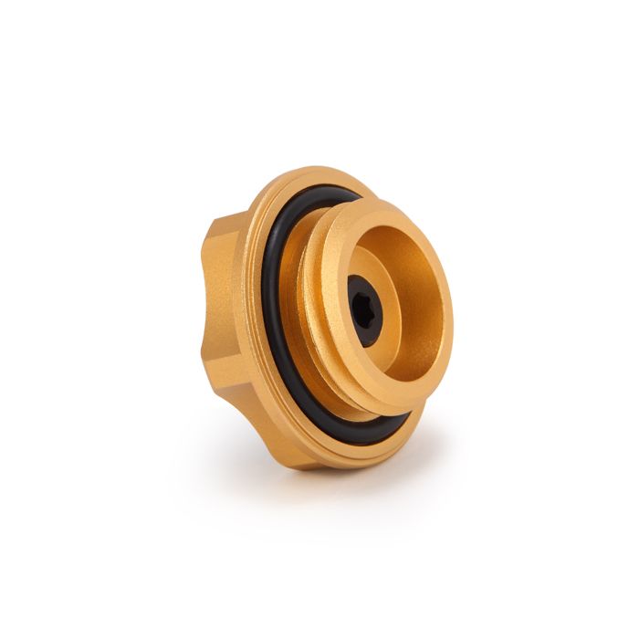 Tapón de llenado de aceite Mishimoto MMOFC-SUB-GD Edición Limitada para Subaru Gold